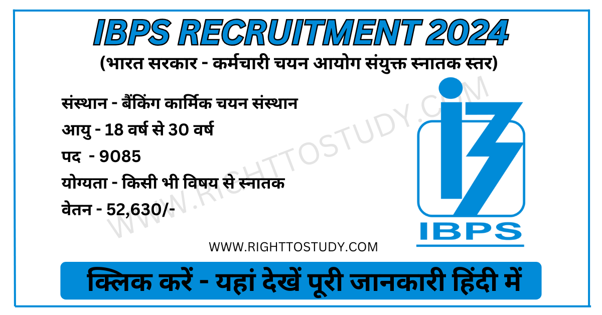 IBPS Recruitment 2024 in Hindi